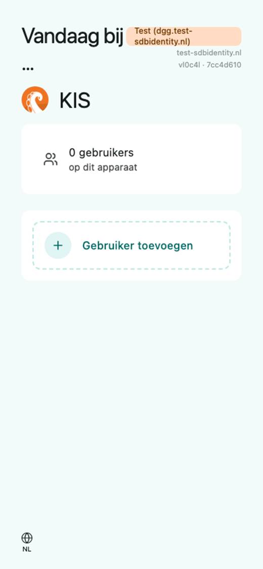 Login mobiel